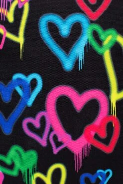 HYPE BLACK GRAFFITI HEART LUNCH BOX -Hype TWCB 2417 5