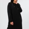 HYPE BLACK OVERSIZED WOMEN'S HOODIE DRESS -Hype TWCB 448 MAIN