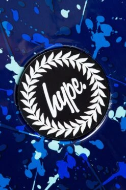 HYPE BLUE SPLAT LARGE SUITCASE -Hype TWCB 872 2