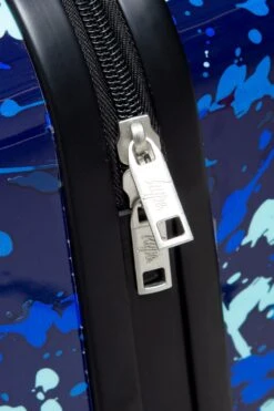 HYPE BLUE SPLAT LARGE SUITCASE -Hype TWCB 872 3
