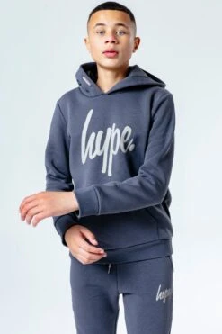 HYPE ANTHRACITE KIDS TRACKSUIT -Hype TWLG 012detail