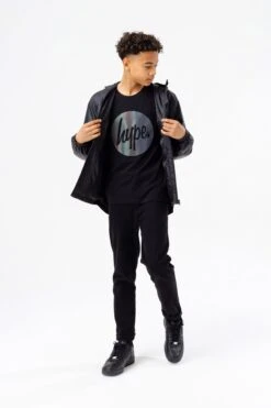 HYPE BOYS BLACK RUNNER JACKET -Hype TWLG 985FULLFRONT