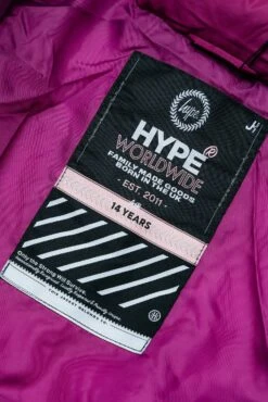 HYPE BERRY LONGLINE PADDED GIRLS PARKER JACKET 20 HYPE BERRY LONGLINE PADDED GIRLS PARKER JACKET -Hype TWLG096 5
