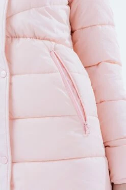 HYPE LONGLINE PINK GIRLS PUFFER JACKET WITH CONTRAST FUR HOOD 10 HYPE LONGLINE PINK GIRLS PUFFER JACKET WITH CONTRAST FUR HOOD -Hype TWLR 229 3