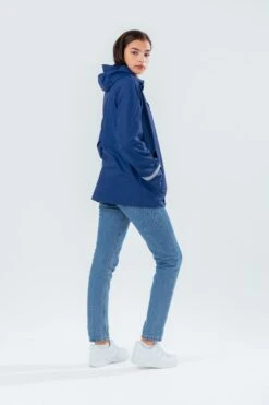 HYPE NAVY SCRIPT GIRLS RAIN COAT -Hype TWLR 236FULLBACK ea7c967b 7634 4eae b0e3 c0bf6e053768