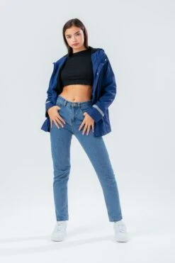 HYPE NAVY SCRIPT GIRLS RAIN COAT -Hype TWLR 236FULLFRONT 2