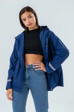HYPE NAVY SCRIPT GIRLS RAIN COAT -Hype TWLR 236MAIN 2