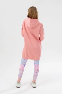HYPE GIRLS NUDE MYSTIC CLOUDS SCRIPT LONGLINE HOODIE & LEGGINGS SET -Hype TWMH 614 BACK