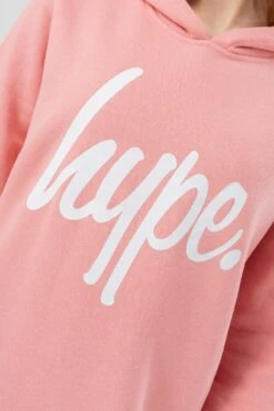 HYPE GIRLS NUDE MYSTIC CLOUDS SCRIPT LONGLINE HOODIE & LEGGINGS SET -Hype TWMH 614 DETAIL