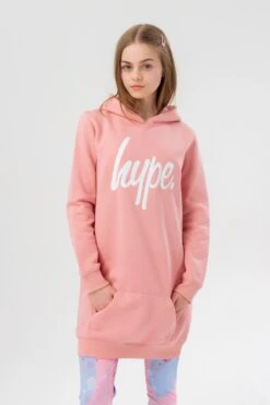 HYPE GIRLS NUDE MYSTIC CLOUDS SCRIPT LONGLINE HOODIE & LEGGINGS SET -Hype TWMH 614 MAIN