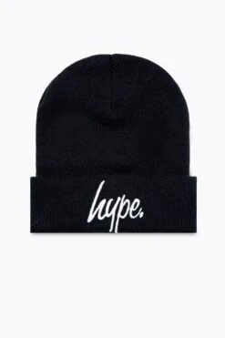 HYPE BLACK SCRIPT BEANIE
