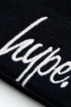 HYPE BLACK SCRIPT BEANIE -Hype WUBT 059 2