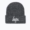 HYPE ANTIQUE GREY SCRIPT BEANIE -Hype WUBT 064