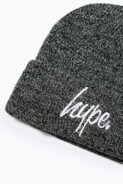 HYPE ANTIQUE GREY SCRIPT BEANIE 7 HYPE ANTIQUE GREY SCRIPT BEANIE -Hype WUBT 064 2