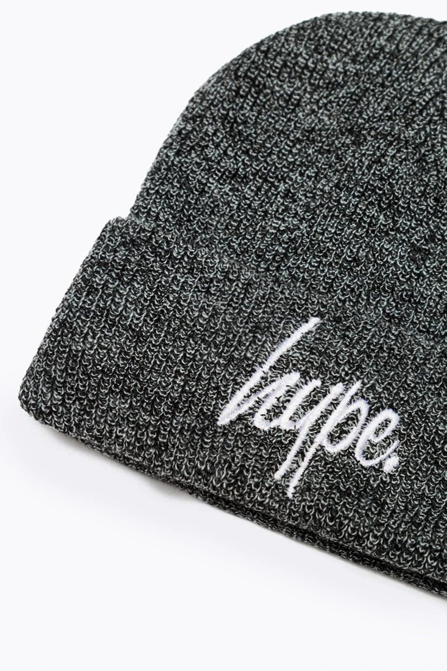 HYPE ANTIQUE GREY SCRIPT BEANIE 5 HYPE ANTIQUE GREY SCRIPT BEANIE - Image 3