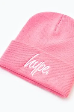 HYPE CLASSIC PINK SCRIPT BEANIE 7 HYPE CLASSIC PINK SCRIPT BEANIE -Hype WUBT 069 2
