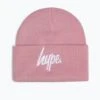 HYPE DUSKY PINK SCRIPT BEANIE -Hype WUBT 070