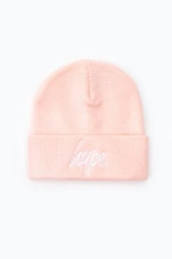 HYPE PASTEL PINK SCRIPT BEANIE