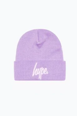 HYPE LAVENDER SCRIPT BEANIE