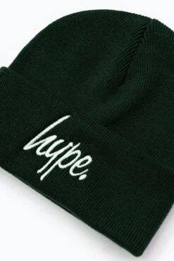 HYPE BOTTLE GREEN SCRIPT BEANIE -Hype WUBT 079 2