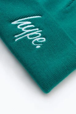 HYPE EMERALD SCRIPT BEANIE -Hype WUBT 080 2