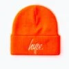 HYPE ORANGE SCRIPT BEANIE -Hype WUBT 087
