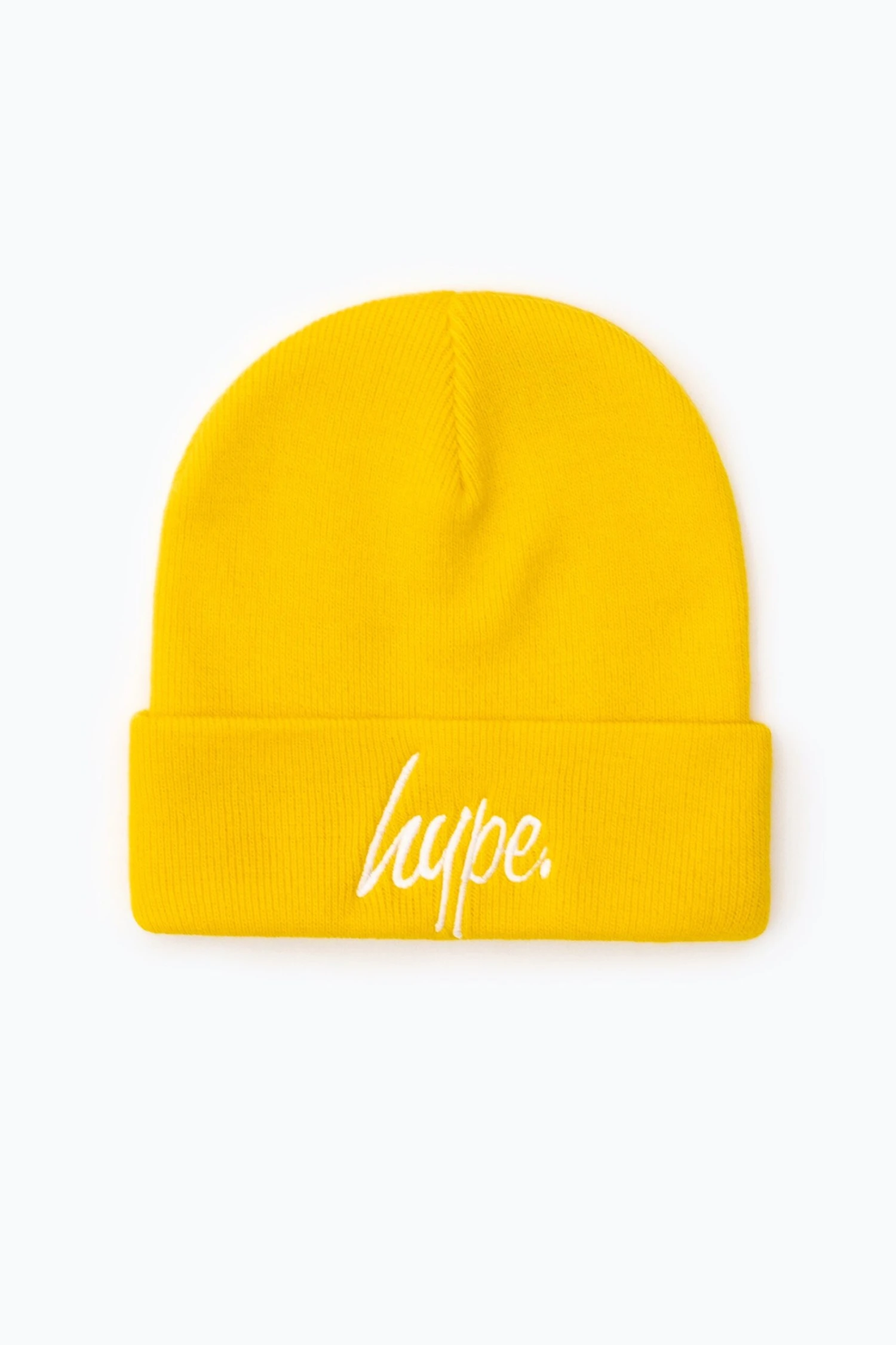 HYPE YELLOW SCRIPT BEANIE 3 HYPE YELLOW SCRIPT BEANIE