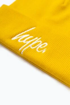 HYPE YELLOW SCRIPT BEANIE 7 HYPE YELLOW SCRIPT BEANIE -Hype WUBT 088 2