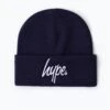 HYPE FRENCH NAVY SCRIPT BEANIE 2 HYPE FRENCH NAVY SCRIPT BEANIE -Hype WUBT 091