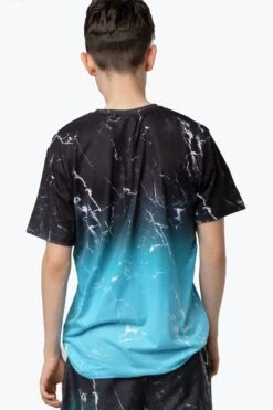 HYPE BOYS BLUE MARBLE T-SHIRT -Hype YUAO 025 1copy