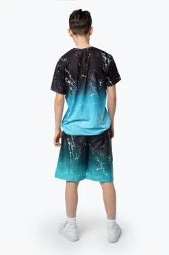 HYPE BOYS BLUE MARBLE T-SHIRT -Hype YUAO 025 3copy