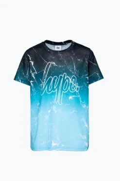 HYPE BOYS BLUE MARBLE T-SHIRT -Hype YUAO 025copy