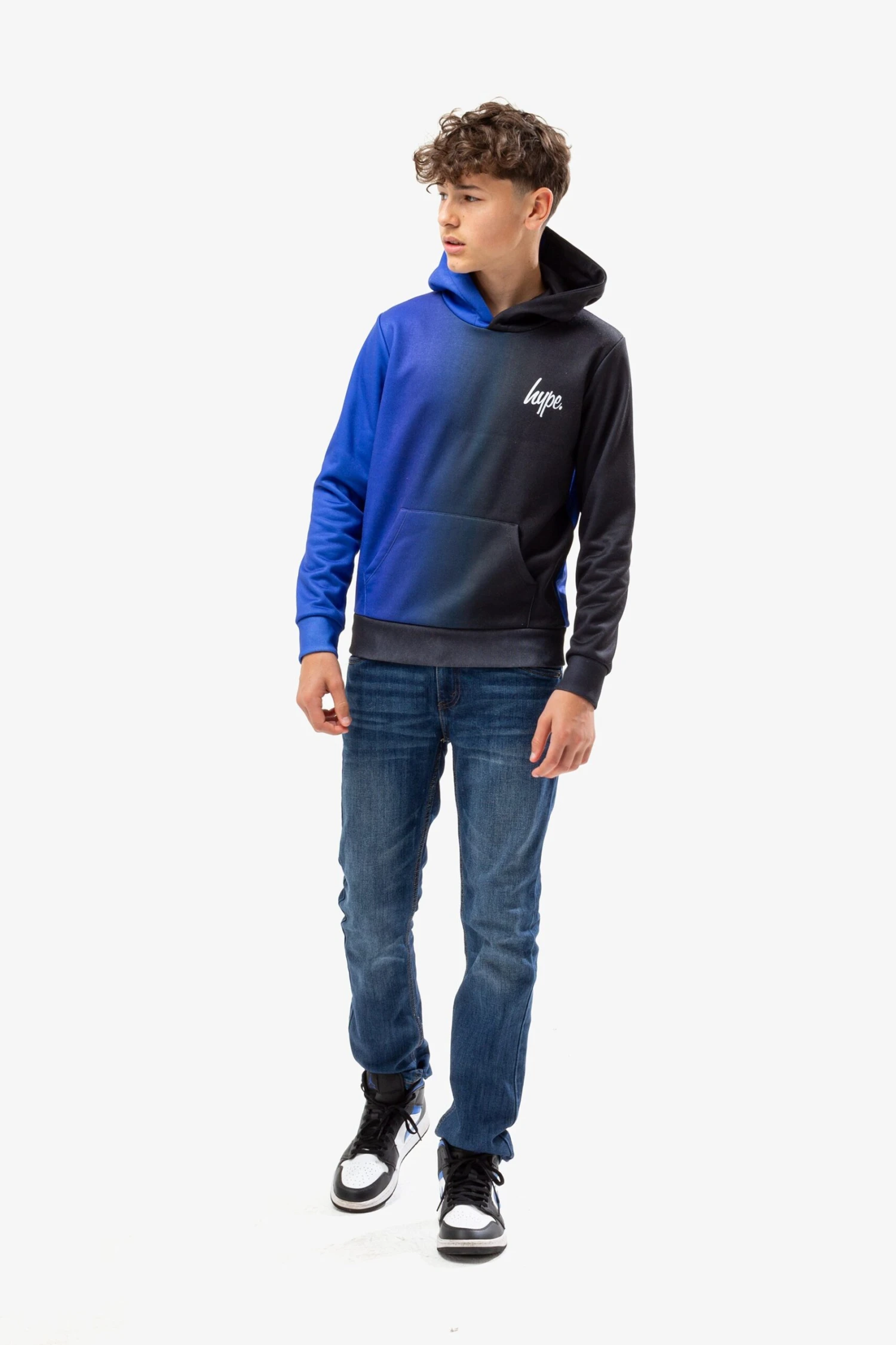 HYPE BOYS BLUE VERTICAL FADE HOODIE 4 HYPE BOYS BLUE VERTICAL FADE HOODIE - Image 2