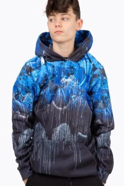 HYPE BOYS BLUE TRIPPLE DRIP HOODIE