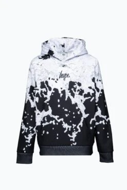 HYPE BOYS BLACK MONO SPLAT HOODIE 11 HYPE BOYS BLACK MONO SPLAT HOODIE -Hype YUAO 048