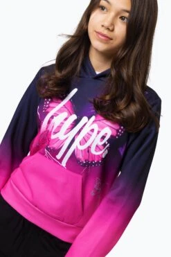 HYPE GIRLS BLACK FADE BUTTERFLY HOODIE -Hype YUAO 096 3