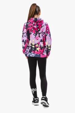 HYPE GIRLS MULTI LEOPARD DOODLE HOODIE -Hype YUCB 037 2