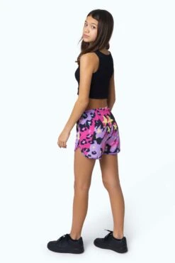 HYPE GIRLS MULTI LEOPARD DOODLE SHORTS -Hype YUCB 054 1