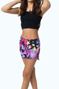 HYPE GIRLS MULTI LEOPARD DOODLE SHORTS -Hype YUCB 054 5