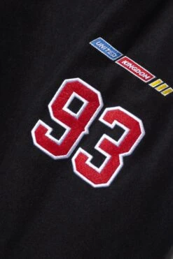 HYPE MENS BLACK JH RACER BADGE JACKET -Hype YVLR 154 7