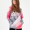 HYPE GIRLS PINK GLITTER WAVE SCRIPT HOODIE