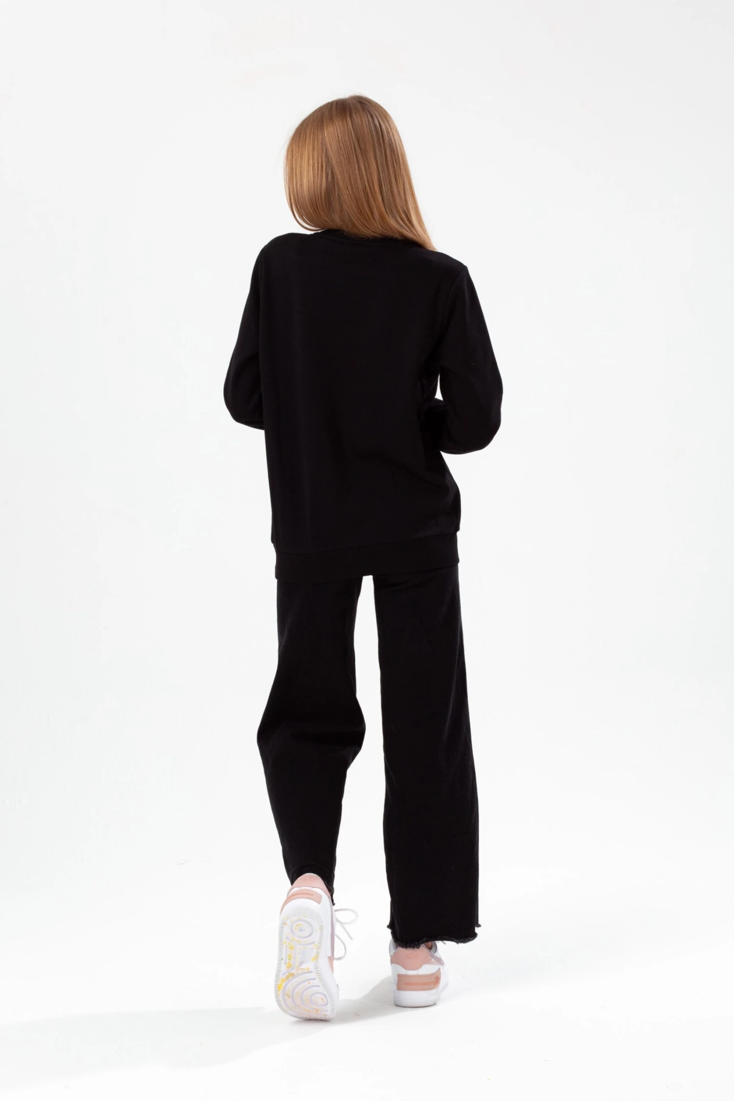 HYPE GIRLS BLACK HOLOGRAPHIC SCRIPT CREW 5 HYPE GIRLS BLACK HOLOGRAPHIC SCRIPT CREW - Image 3