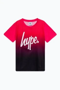 HYPE GIRLS PINK BLACK FADE SCRIPT T-SHIRT AND LEGGINGS SET 20 HYPE GIRLS PINK BLACK FADE SCRIPT T-SHIRT AND LEGGINGS SET -Hype YVLR 601 1 1
