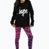 HYPE GIRLS BLACK LOVE LEOPARD L/S T-SHIRT AND LEGGINGS SET 2 HYPE GIRLS BLACK LOVE LEOPARD L/S T-SHIRT AND LEGGINGS SET -Hype YVLR 605