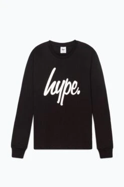 HYPE GIRLS BLACK LOVE LEOPARD L/S T-SHIRT AND LEGGINGS SET -Hype YVLR 605 1 1