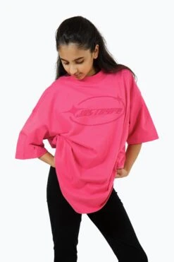 HYPE GIRLS PINK Y2K LOGO T-SHIRT