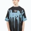 HYPE BOYS MULTI BLUE BLUR PAINT SMALL SCRIPT T-SHIRT -Hype ZTBS 001 bc288d0c 9bfc 44a7 8b9b b63e742207c7