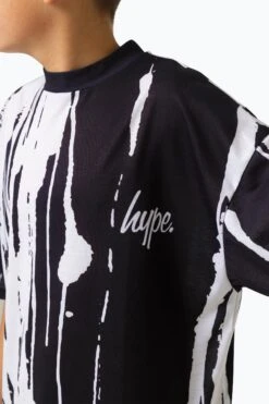 HYPE BOYS MULTI BLACK PAINT RUN T-SHIRT -Hype ZTBS 015 3