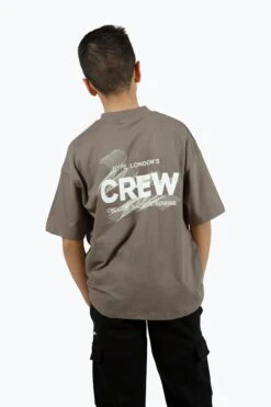 HYPE BOYS BROWN CREW T-SHIRT -Hype ZTBS 027 1