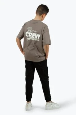 HYPE BOYS BROWN CREW T-SHIRT -Hype ZTBS 027 3